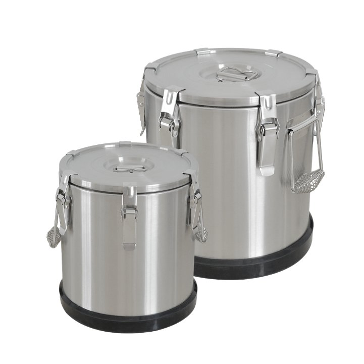 10L Stainless Steel Portable Insulated Lunch Food Transport Container