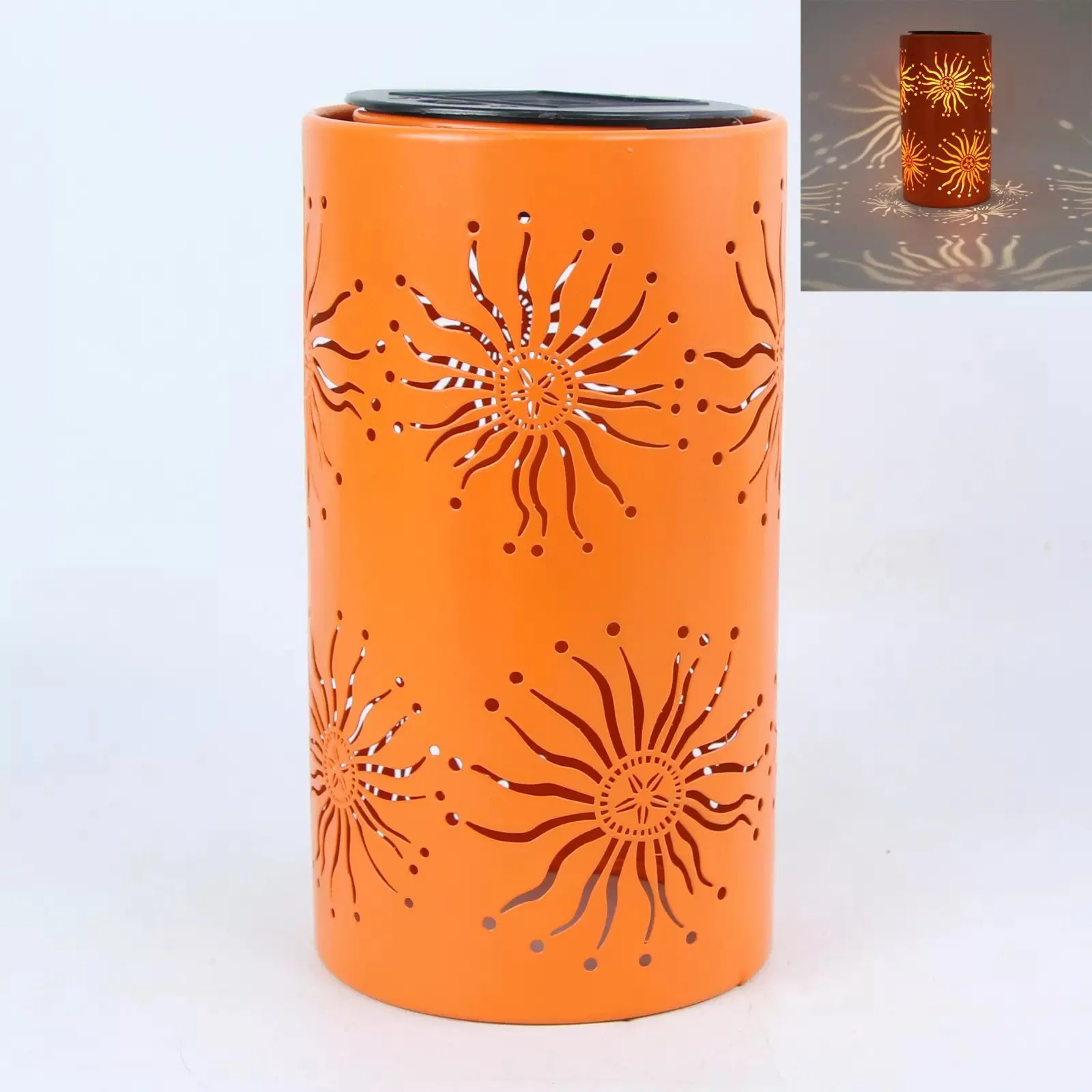 Stylish Outdoor Solar Lanterns with Colorful Metal Finish