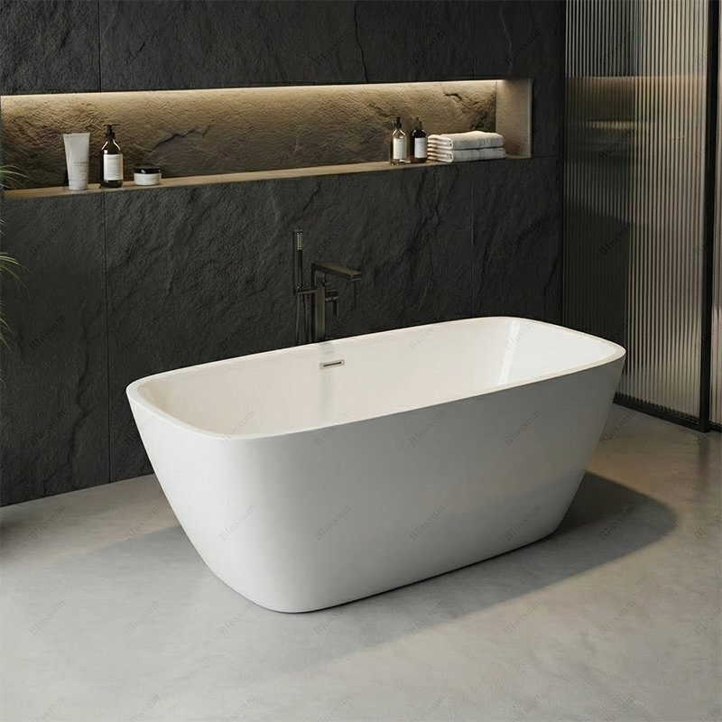 Угловая ванна Modern Simple Smooth без ободка