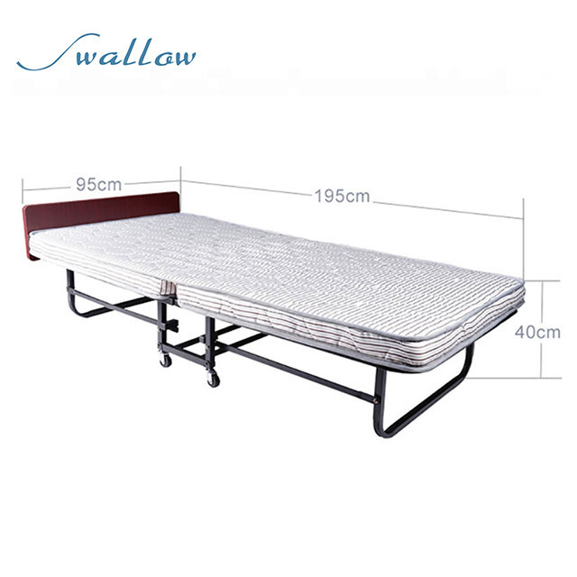 High Quality Luxury 5 Star Metal Hotel Stand up Extra Rollaway Bed - Buy Folding Sofa Bed at Swallow