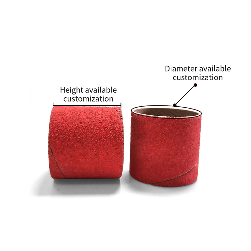 P60 Premium Ceramic Spiral Band Abrasive Sleeves for Metal Stainless Steel Grinding