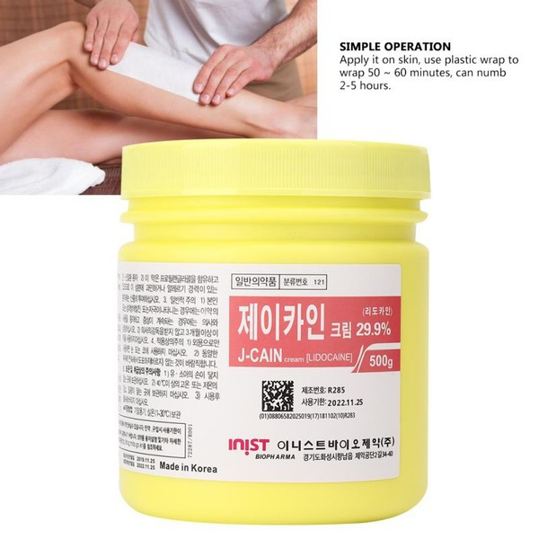Newj Cain 79.9% Tattoo Microblading Numbing Cream 500g J-Cain Fast Anesthetic Numbing Ointment Lidocaine Jcain Cream Tattoo Supply