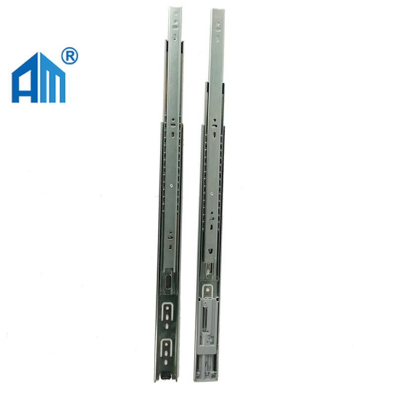 Popular Drawer Slide with Telescopic Channel Three Fold Full Extension Three Ball Bearing Drawer Slide