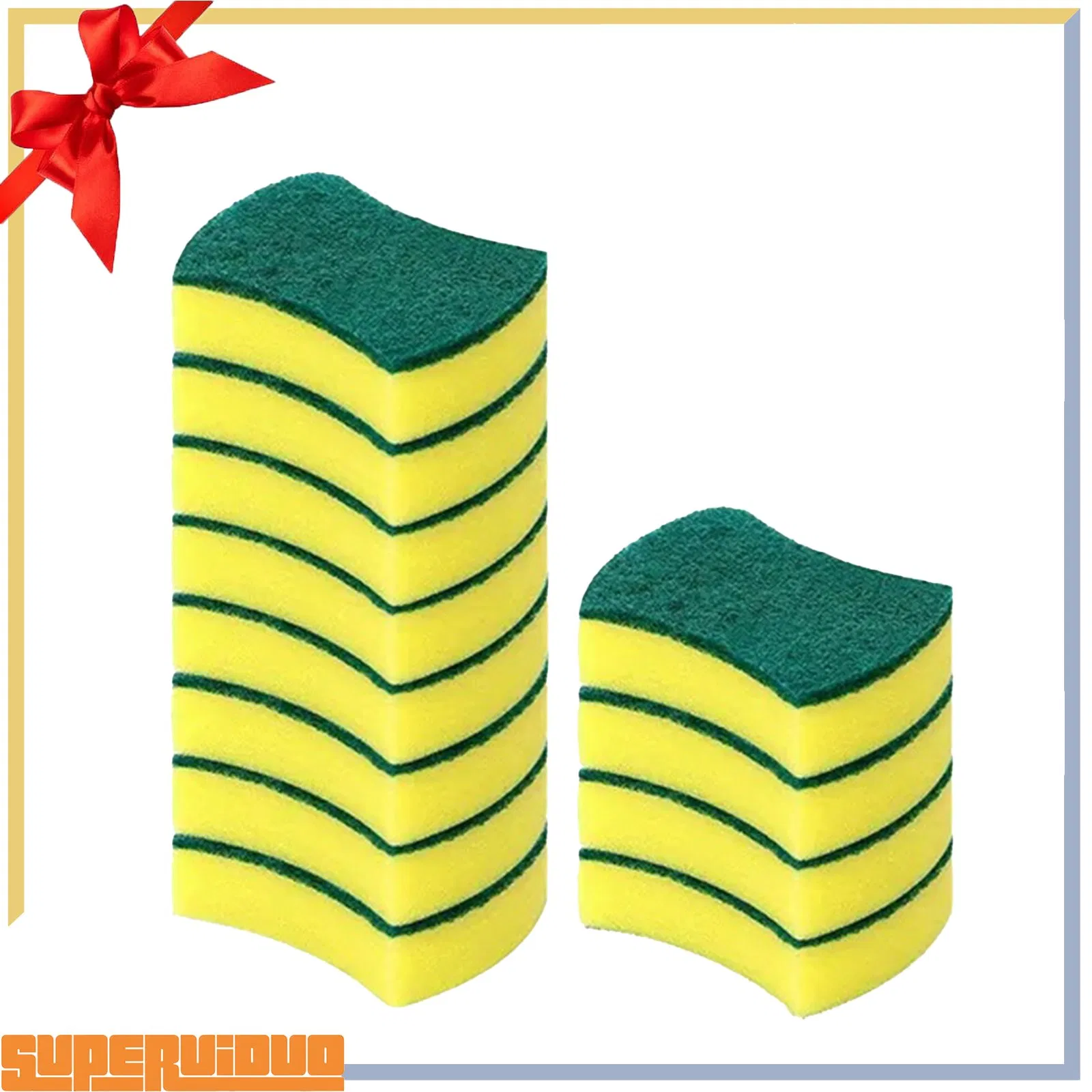 Wholesale Multipurpose Scratch Resistant Polyester Melamine Household Cleaning Sponge
