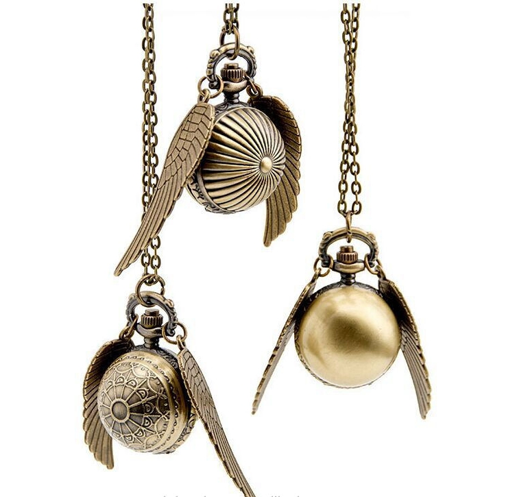 Wholesale Big Bronze Dia 27mm Vintage Antique Model Ball Toy Wing Pocket Watch