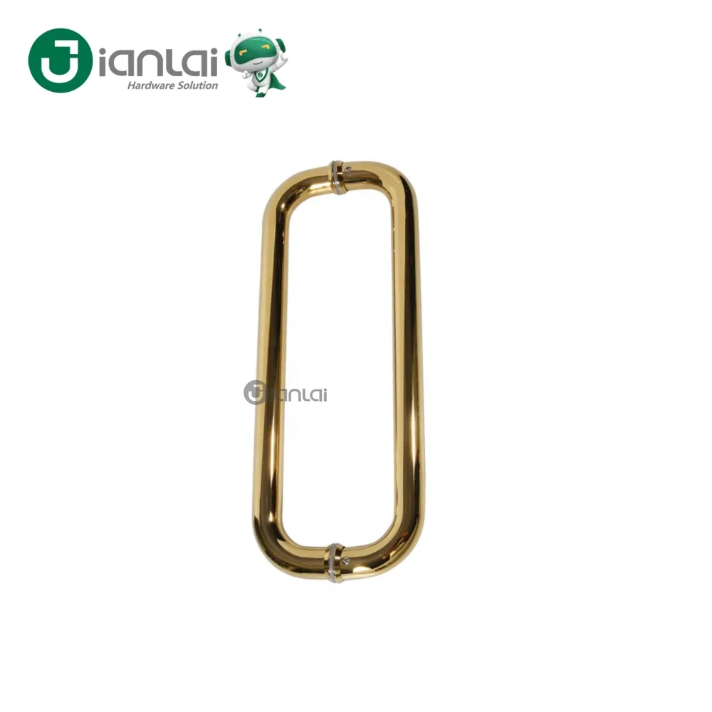 SS304 Tubular O Shape Glass Door Handle for Bathroom