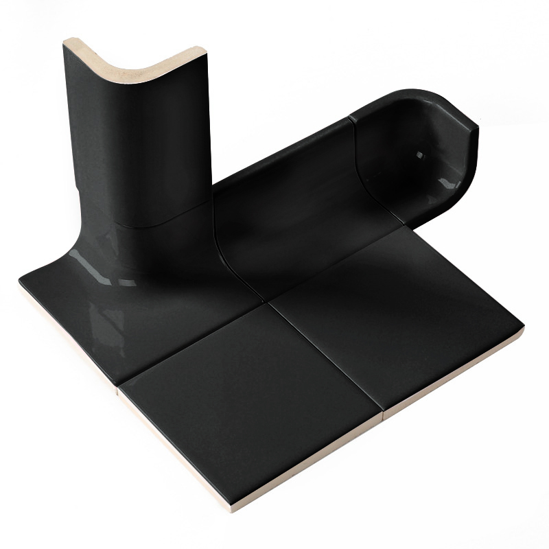 Kitchen Tiles Accessories Black Ceramic Tile Corner Trims