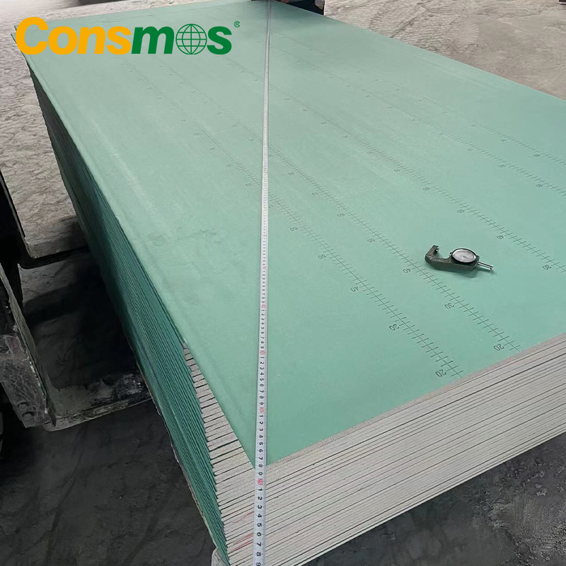 Consmos 9mm 12mm Fireproof and Waterproof Plasterboard Gypsum Board for ceiling and Construction