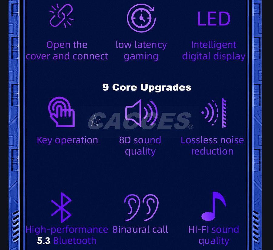 Мини-наушники Bluetooth 5.3, беспроводные, влагозащищенные