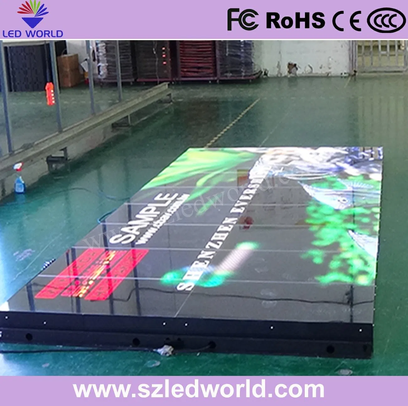 P6.25 Waterproof RGB LED Dance Acrylic Floor Display Screen for Wedding Party