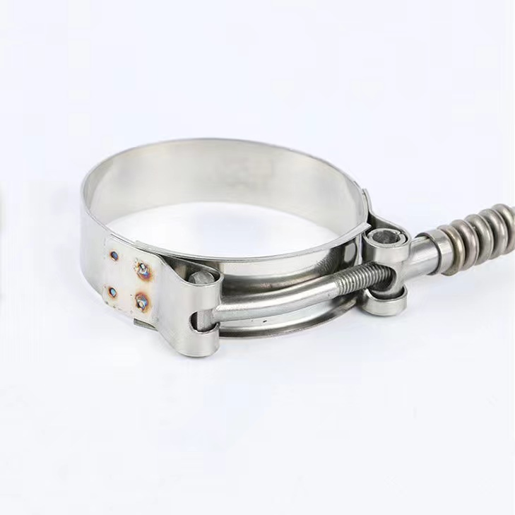 Stainless Steel T-Bolt Hose Clamp, 1-15/16 Inch Minimum Clamping Diameter