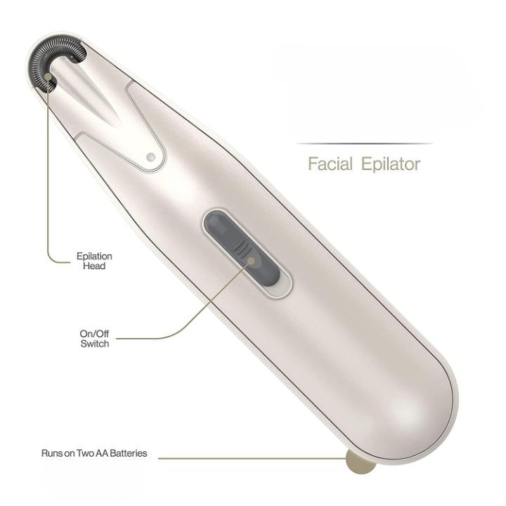 Wholesale Price Simple Mini Facial Hair White Pink Painless Smooth Electric Shaver