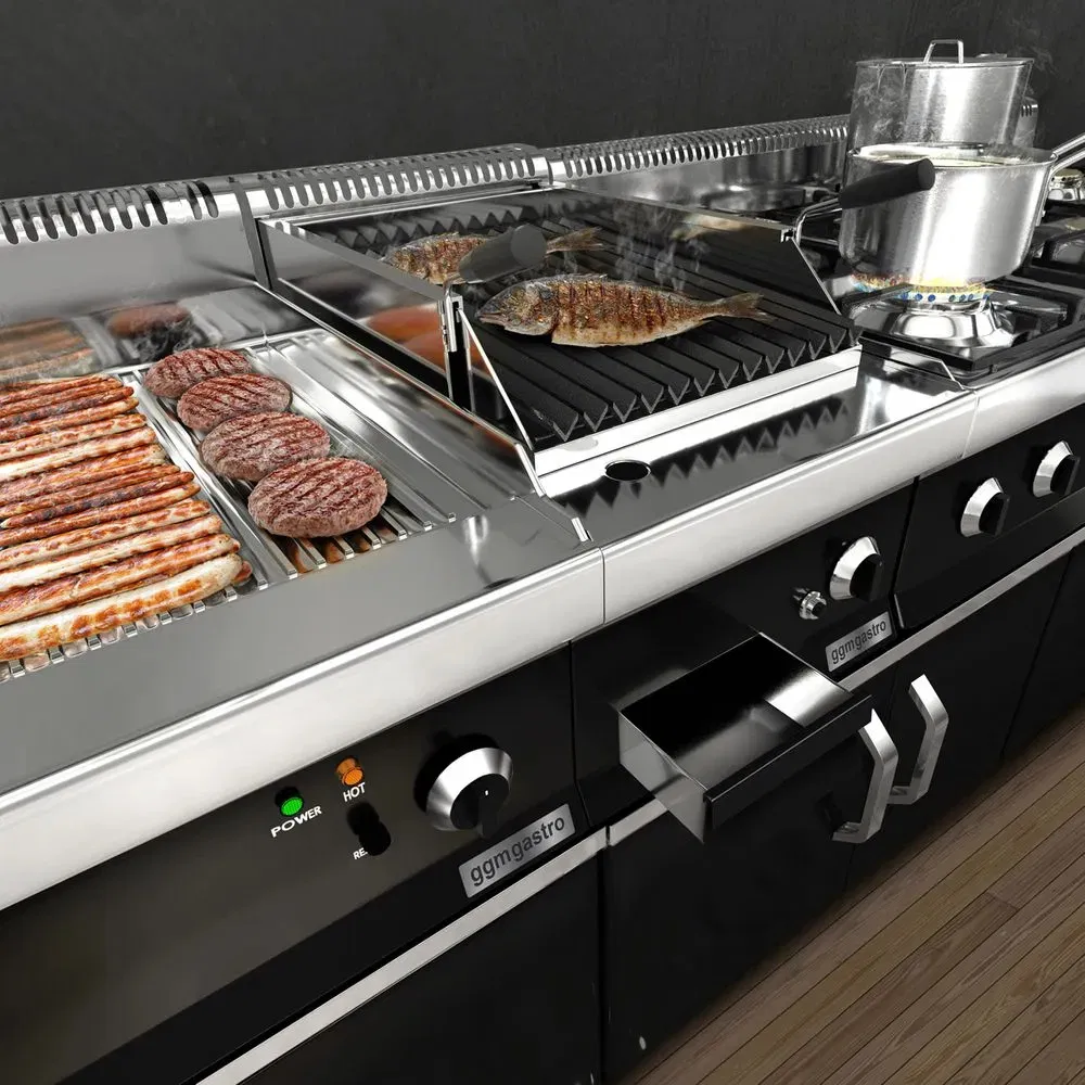 Commercial Catering Stainless Steel Counter Top Charbroiler