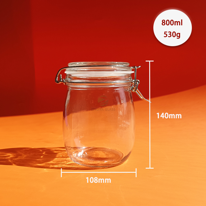 Стеклянные банки с логотипом и герметичными крышками