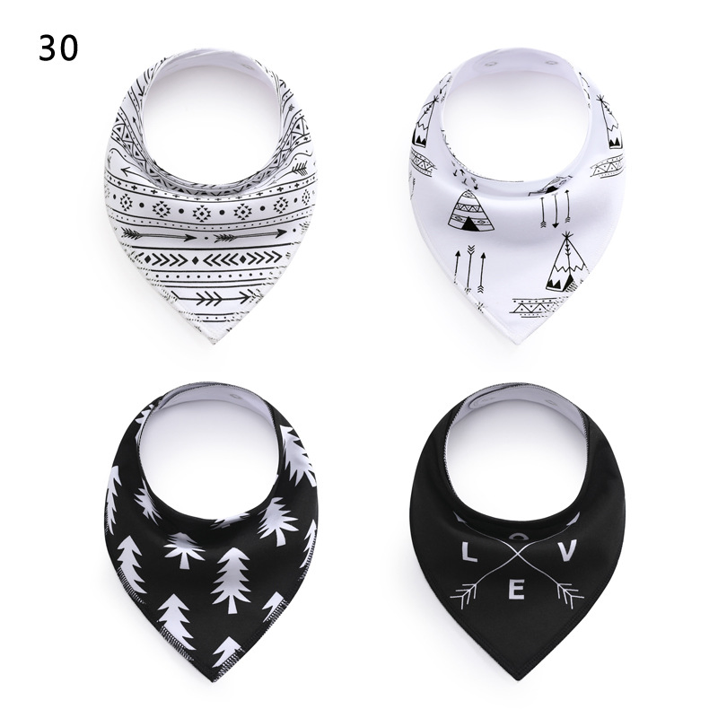0140 Saliva Towel Baby Bib Fleece Cotton Triangle Towel Spring and Autumn