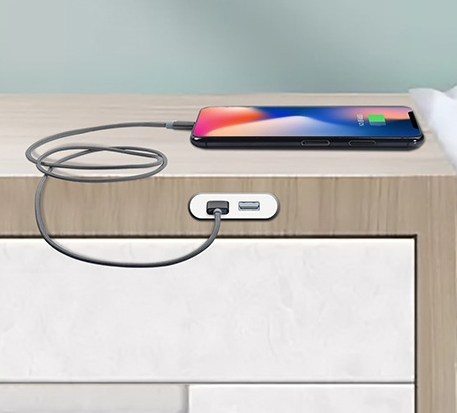 Versatile USB a and C Charging Socket for Fast Power