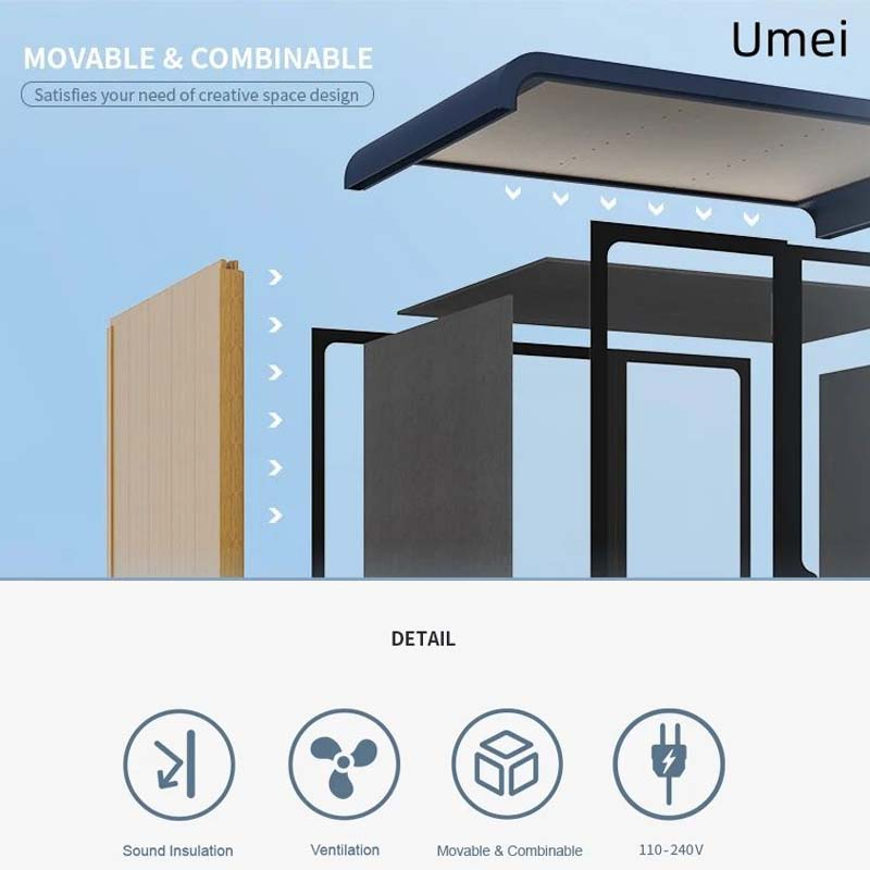 Factory Price Soundbox Private Soundproof Phone Booth Office Pod