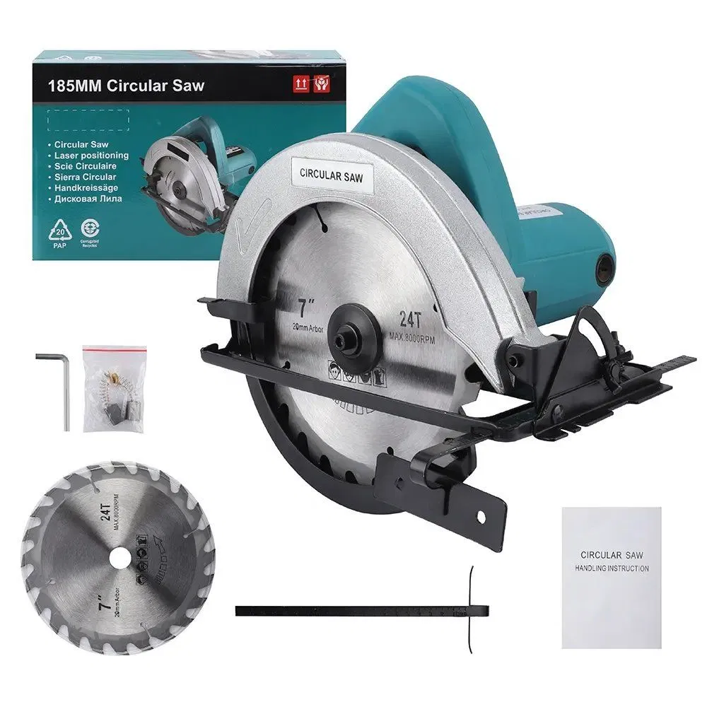 1050W Electric Power Circular Saw with Blade 185mm (5806B)