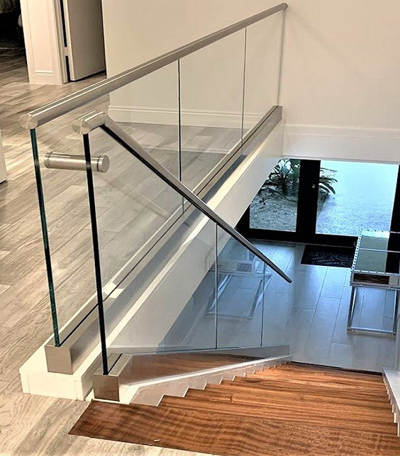 Factory Direct Stair Balcony Fence Stainless Steel Glass Balustrade Rail Railing