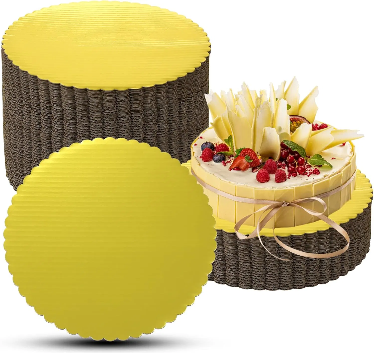 Gold Cake Boards 12 Inch Round