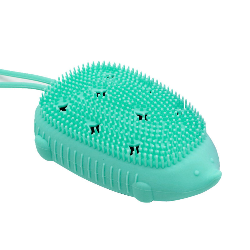 Silicone Lathering Sponge Bath Brush, Hedgehog Bath Brush, Children's Massaging Bath Brush