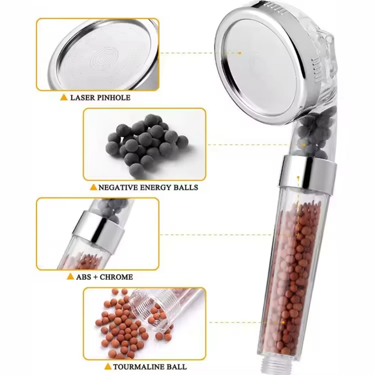 Hot 3 Features to Remove Bacteria Hand-Held High Pressure Shower Head