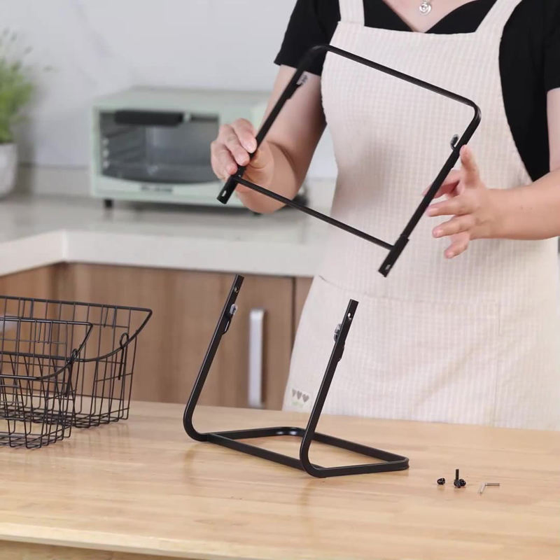 2 Tier Dish Drying Racks for Kitchen Counter Drain Bowl Rack Metal Storage Rack