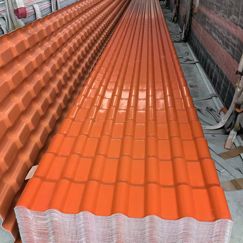 30 Years Warranty Spanish Synthetic Resin Roof Tiles PVC Sheet Plastic UPVC Corrugated Shingles Roofing Material
