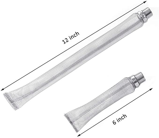 1/2 Inch NPT Thread 12 Inch Stainless Steel Bazooka Screen Filter