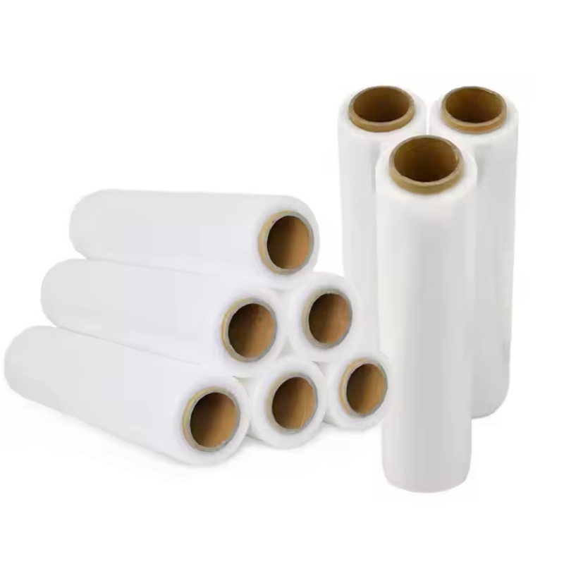 High Quality Hand Stretch Film Shrink Wrap Shipping Clear Plastic 18" X 1500 FT Transparent LLDPE Packaging Film Green Packing