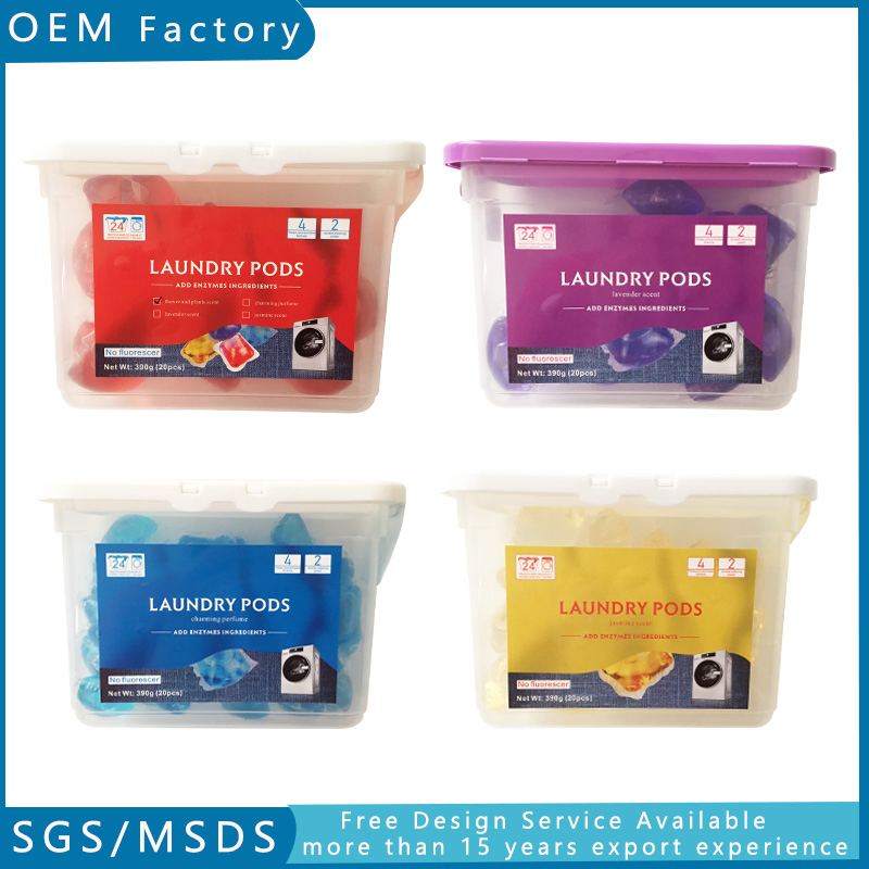 Can Customize 8g 10g 12g 15g 20g 25g 30g Single Two in One Three in One OEM Private Label Capsule Detergent