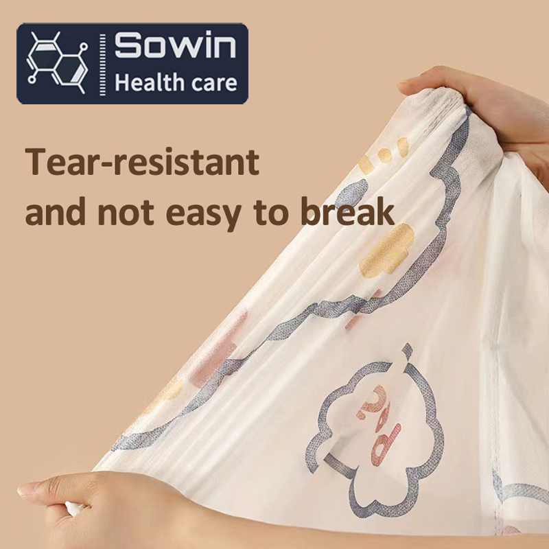 Cute Carton Non-Woven Bed Quilt Pillowcase Disposable Bed Sheet Set