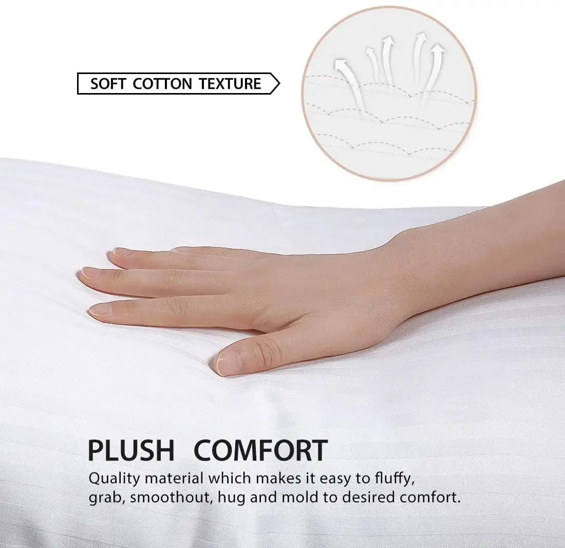 3D Bed Pillow Core 100% Cotton Fabric Microfiber Polyester Pillow Hotel Collection Bed Pillows for Sleeping