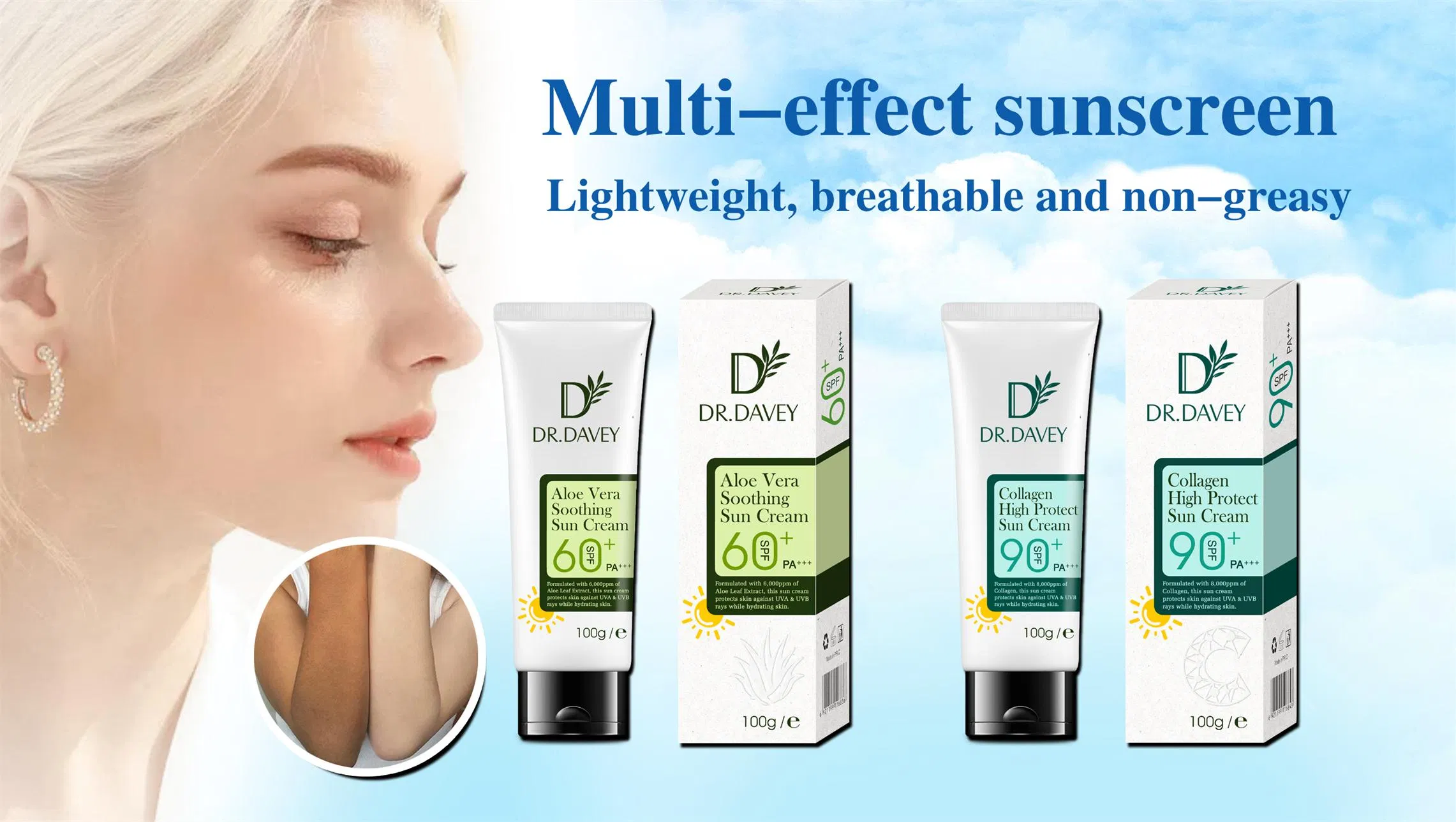Dr. Davey SPF60 Aloe Vera Sunscreen