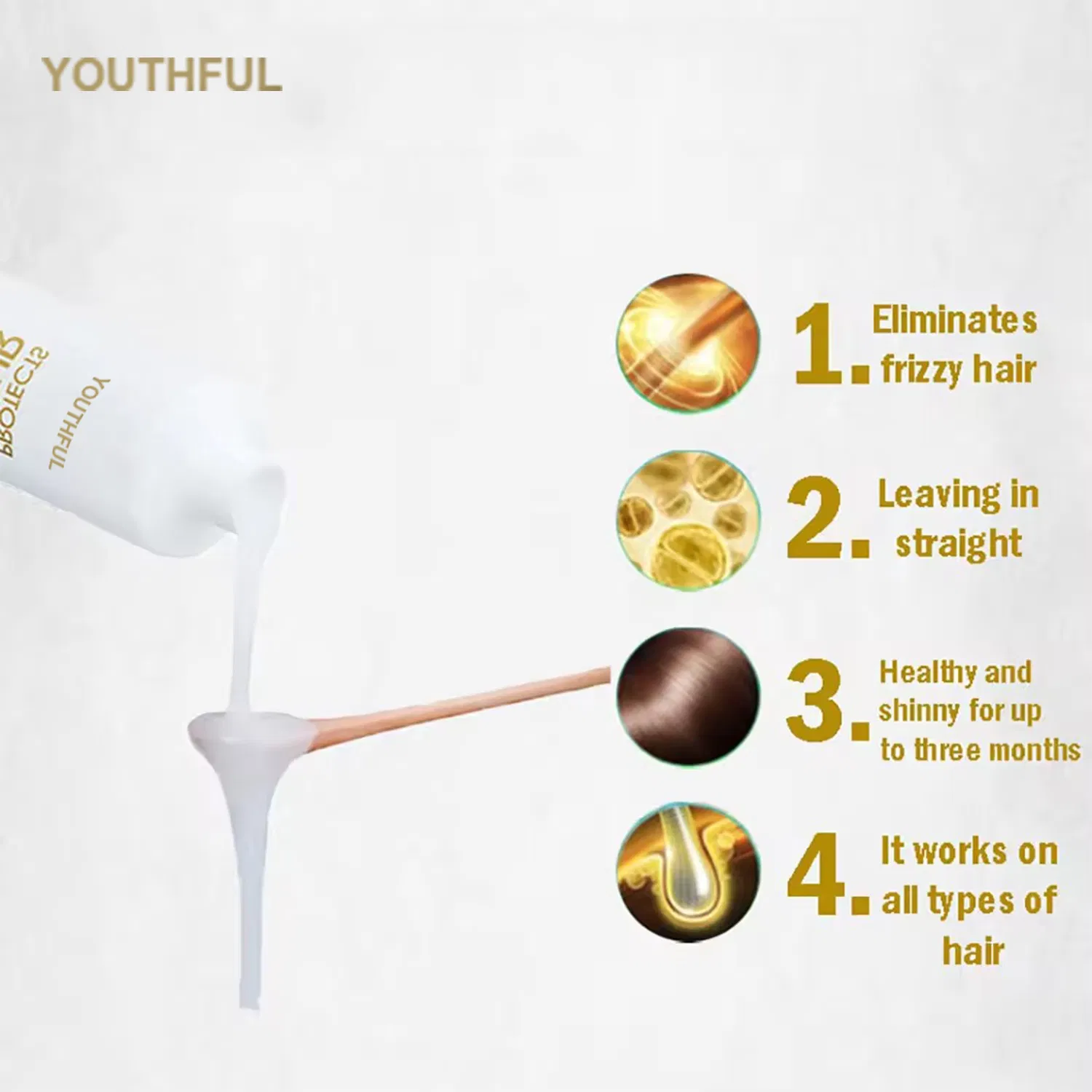 Keratin Organic Professional Smoothing Hair Treatment Conditioner