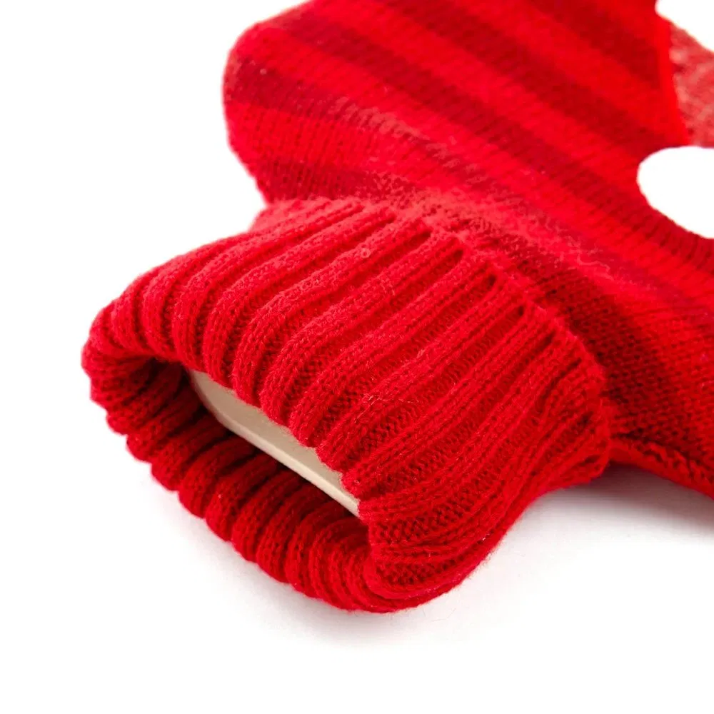 New Design Custom Reusable Washable Striped Knitted Hot Water Bag Bottle Cover for Daily Use