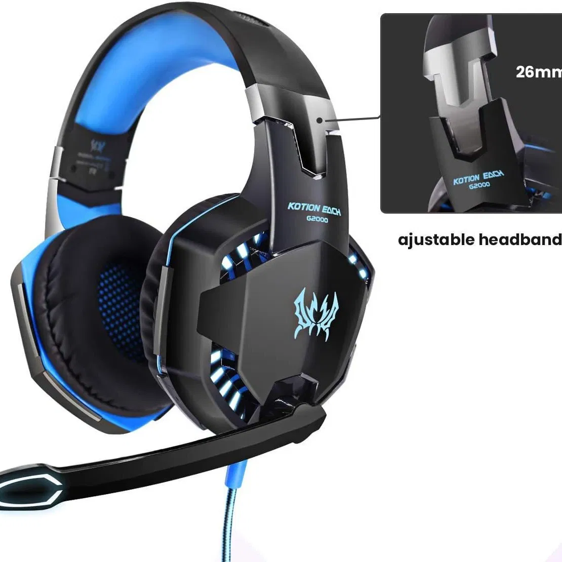 4-Color Headphone 3.5mm Wire Game Heaphone for Gaming Computer