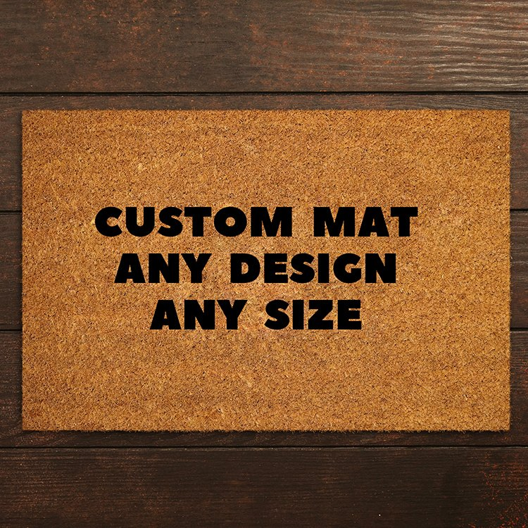 3D Carpets PVC Custom Mat with You Have Attached Image Welcome Floor Mats Indoor Custom Plain Coir Door Mat for Home