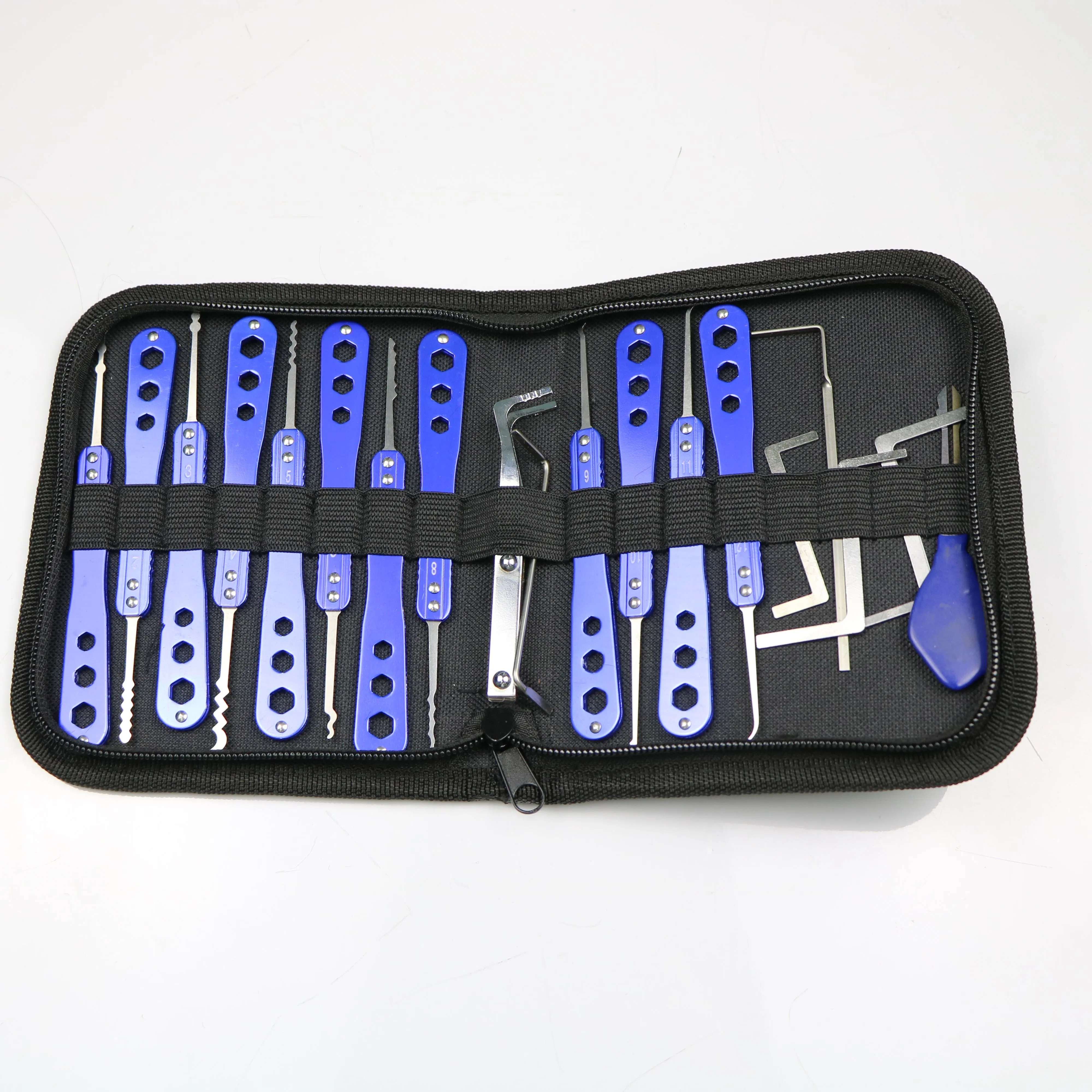19PCS Blue 3PCS Transparent Locks Locksmith Practice Supplies Lock Pick Tool Set