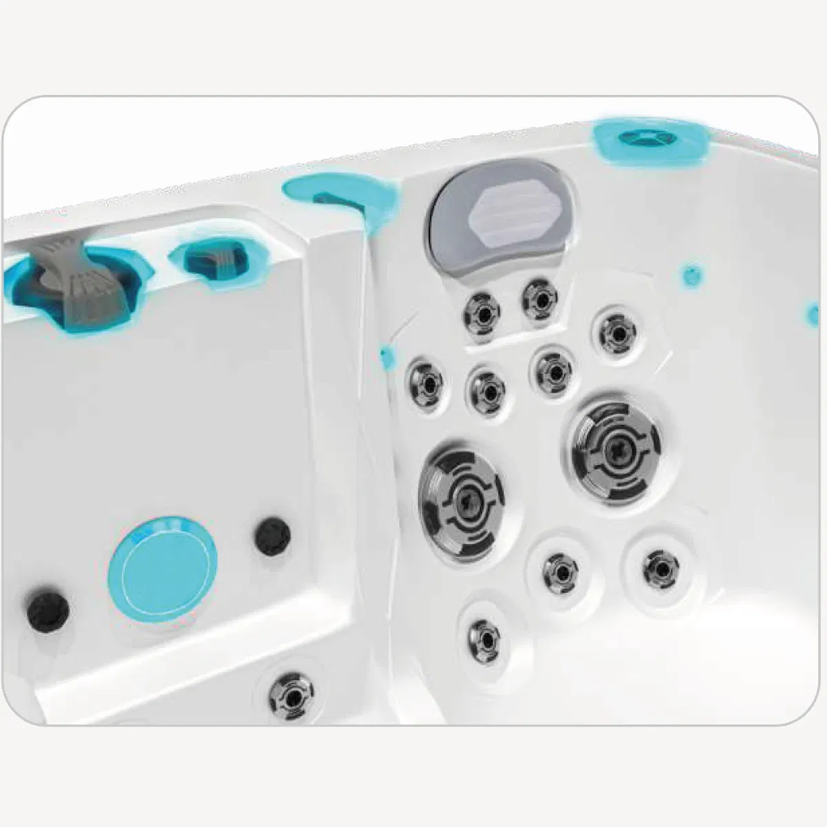 4-местный уличный джакузи SPA с гидромассажем