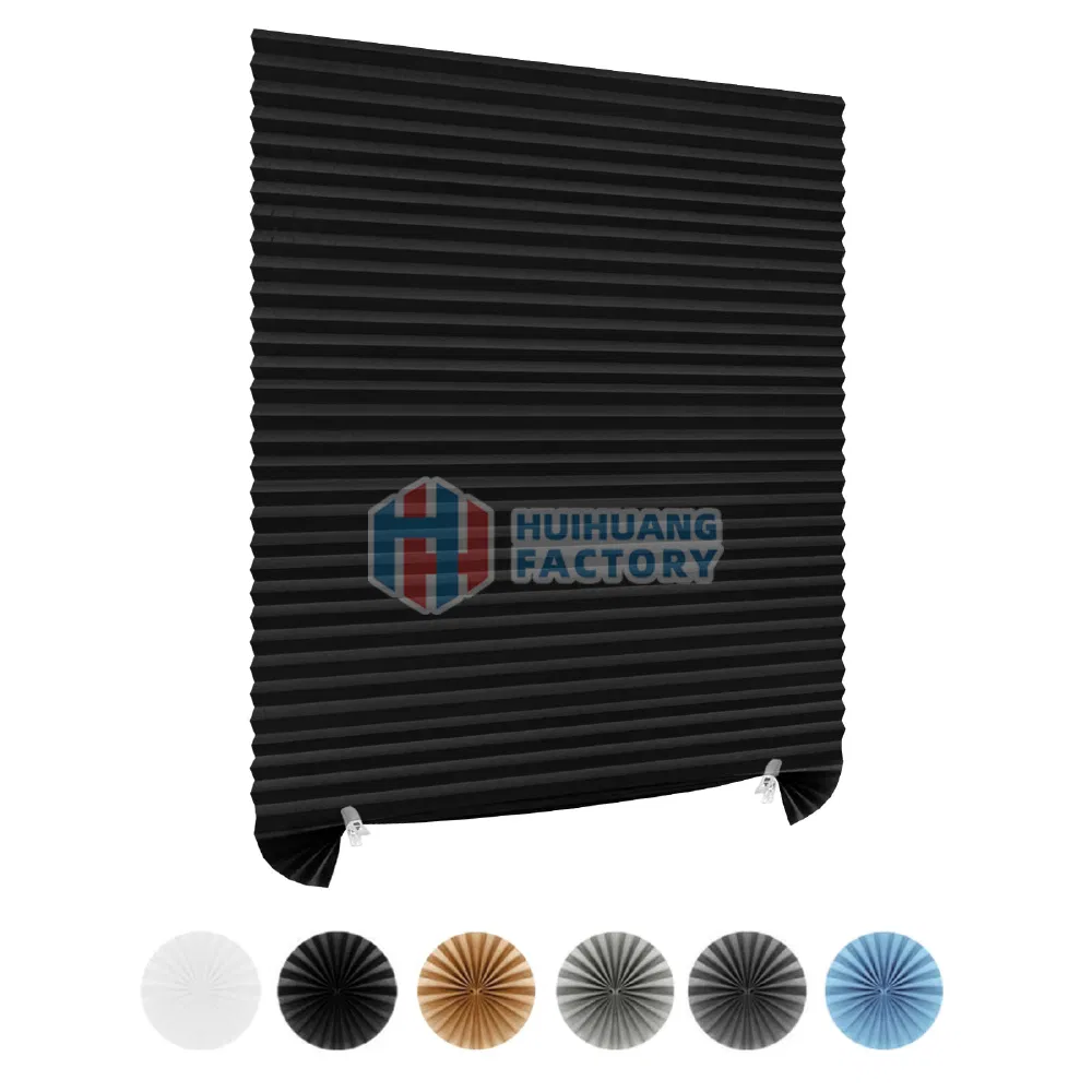 Polyester Pleated Blinds Sunshade Fabric Pleated Plisse Curtains Fabric
