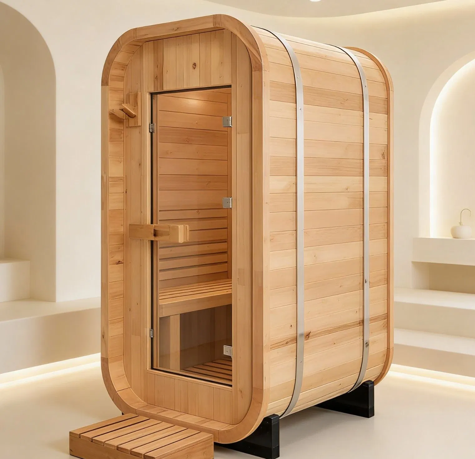 Customizable Traditional Sauna Rooms Result in Clearer, More Radiant Skin.