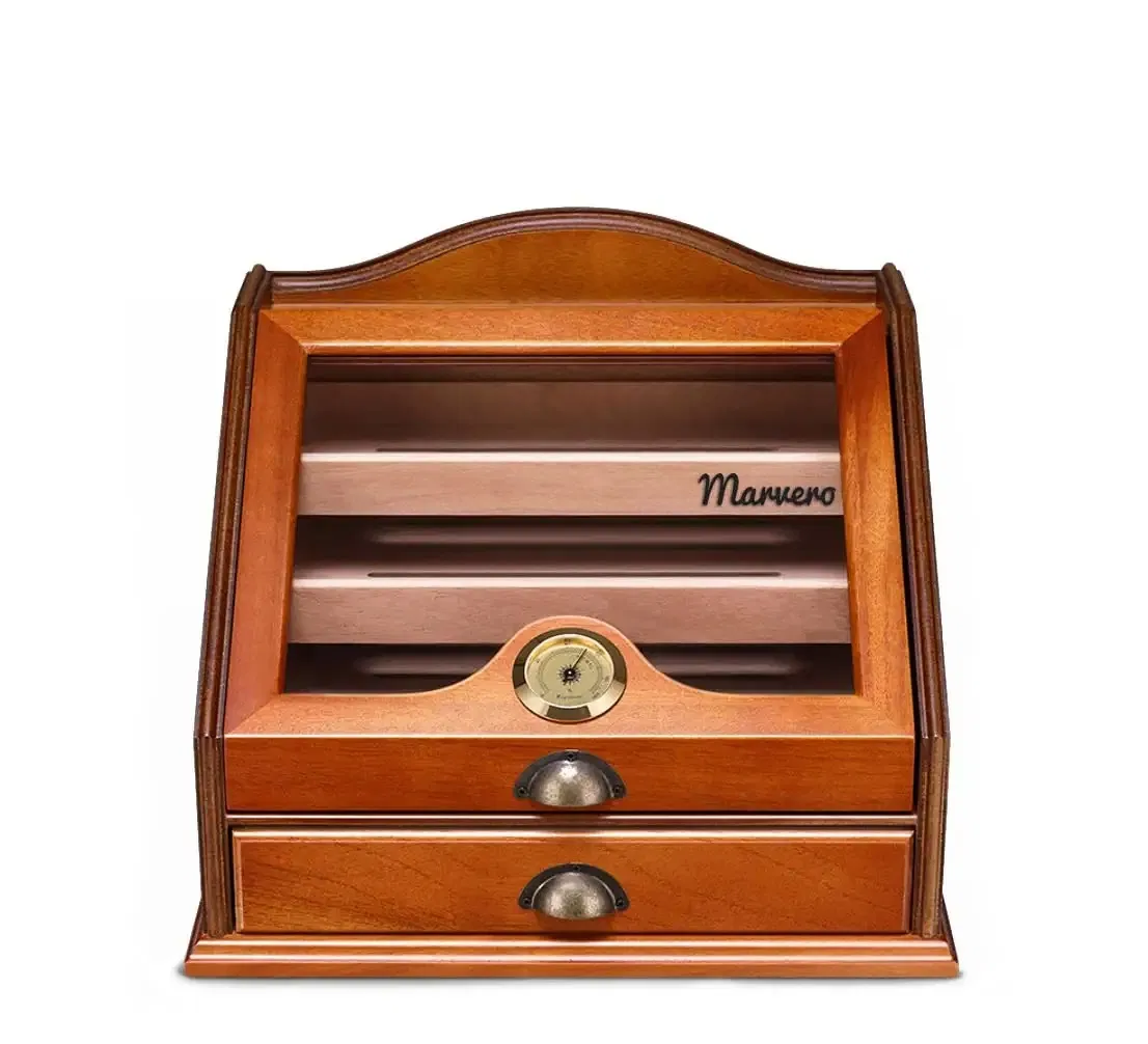 Luxury Handmade Glass Door Design Cigar Humidors