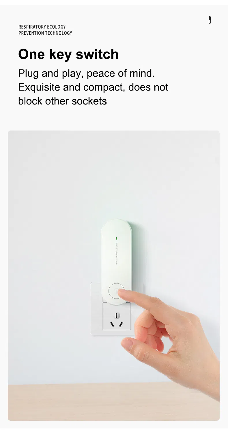Air Purifier Mini Plug Remove Deodorization Wall Mounted Air Purifier