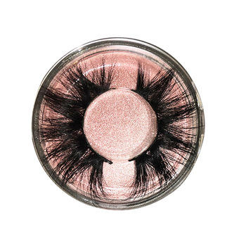 Mink False Eyelash Vendor Customized Boxes Real 25 mm 3D Mink Eyelash