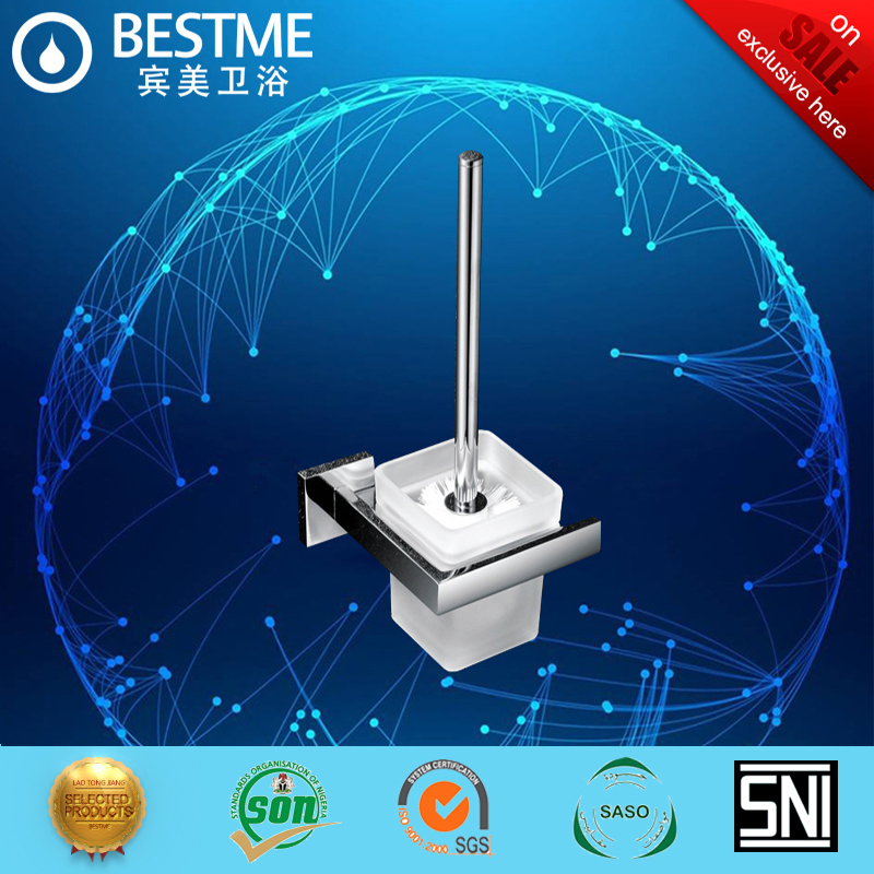 Держатель для ёршика хром со стеклом BG-C7005