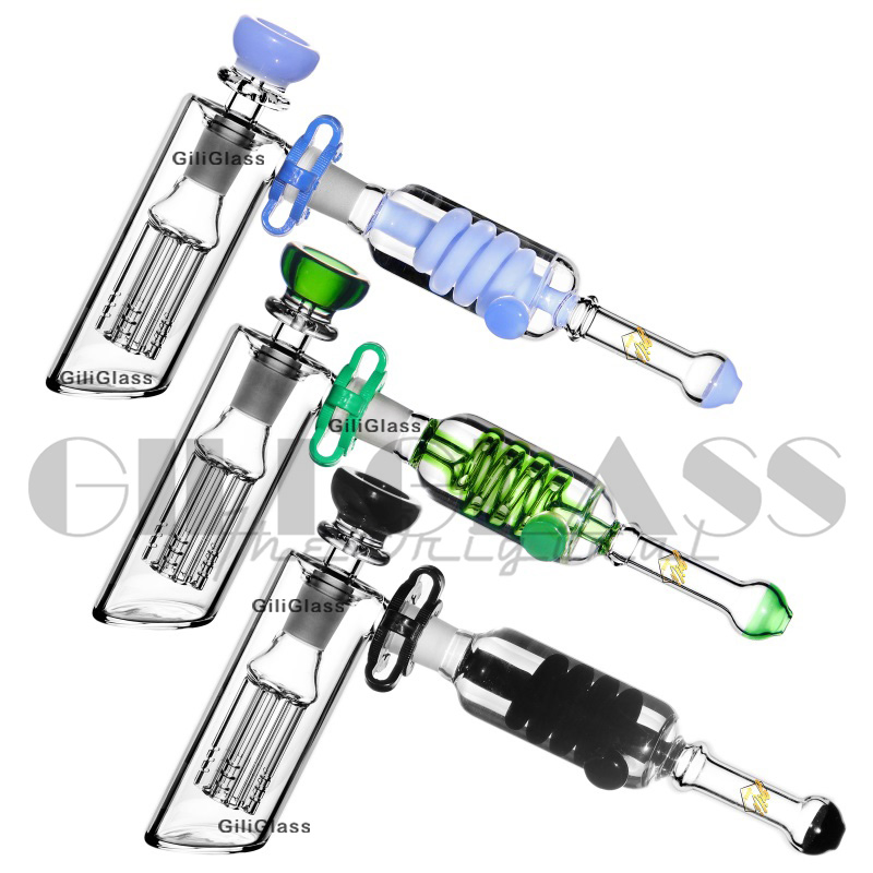 Ggp-13 Giliglass 8.5 Inches Glass Hammer 5 Arms Perc Freezable Smoking Water Pipe Wholesale
