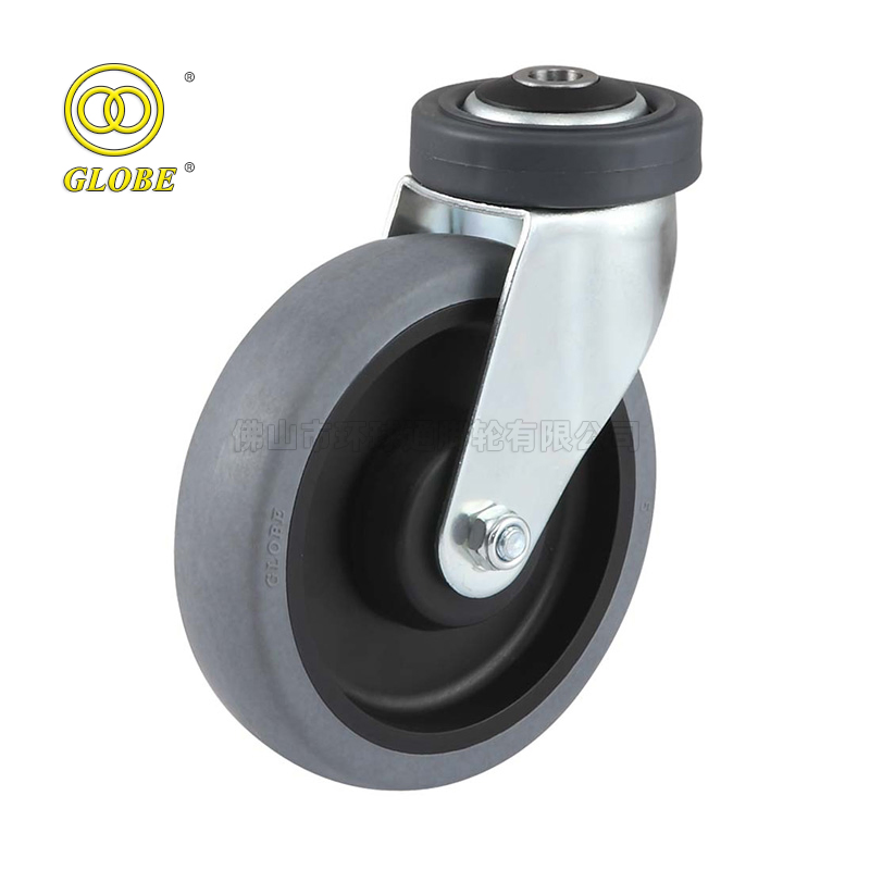 5inch Bolt Hole Caster Wheel Supermarket Swivel Tolley Castor Tool Boxes Casters