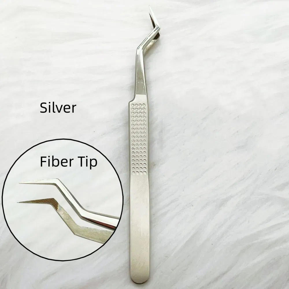 Custom Logo Best Non-Magnetic Pointed PCB Precision Soldering Fiber Tip Lash Tweezers