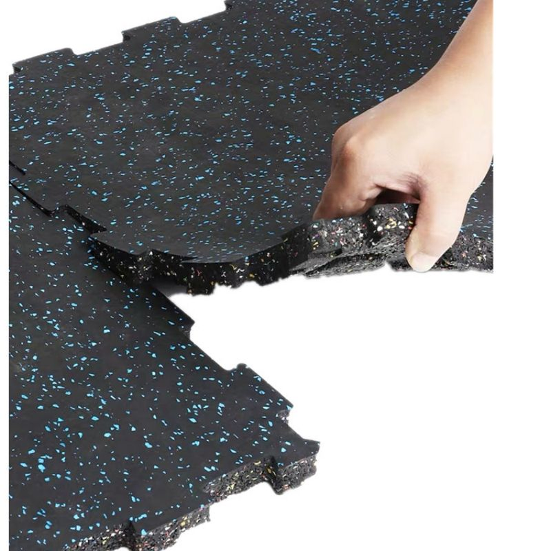 Gym Rubber Interlock Flooring Tile Rubber Puzzle Tiles Gym Rubber Floor Tiles